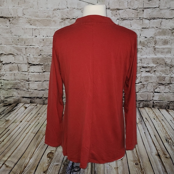 Eileen Fisher Top Size M Red - Picture 3 of 7